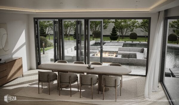 TEZA 95 Series Aluminum Bifold Door